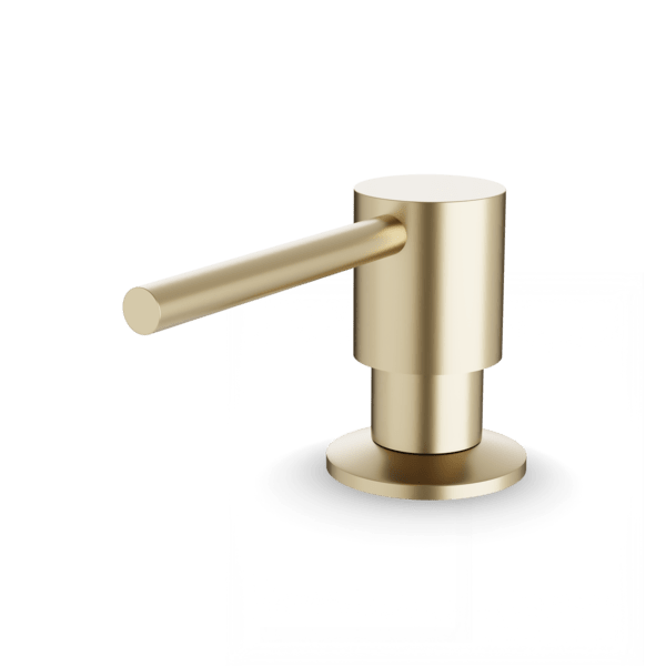 F100138 - Round Deck Mounted Soap Dispenser Artos US Satin Brass