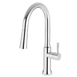 F100139 - Transitional Kitchen Faucet with Pulldown Spray Artos US Chrome