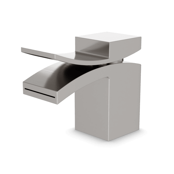 F201-3 - Quarto Single Hole Lavatory Faucet, Front Flow Artos US Brushed Nickel