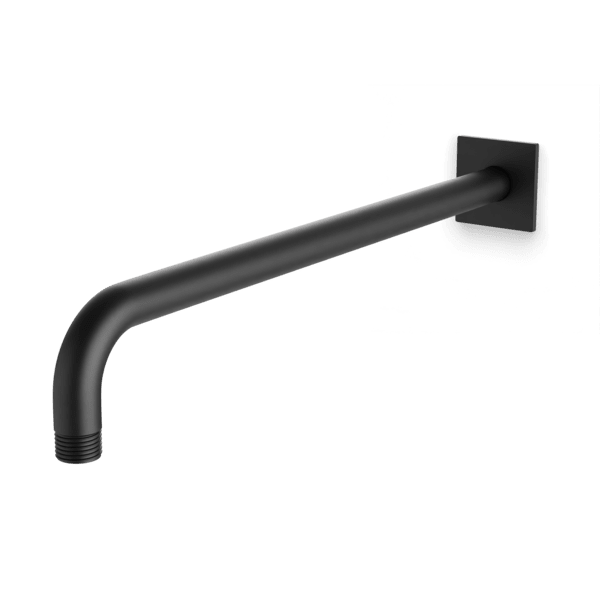 F902-27 - Square + Round Wall Mounted Shower Arm Artos US Matte Black 