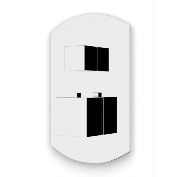 F903B-55TK - Transitional Thermostat with 3-Way Diverter & Off Position Trim Kit Artos US Chrome