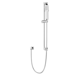 F907-81 - Square Flexible Hose Slidebar Kit with Separate Water Outlet Artos US Chrome 