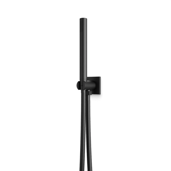 F907-95 - Square + Round Flexible Hose Handshower Kit Artos US Matte Black 