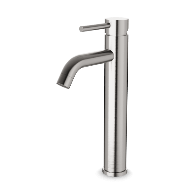 FS308T - Round Single Hole Vessel Lavatory Faucet Artos US Brushed Nickel