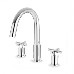 FS315 - Round 8" Widespread Lavatory Faucet with Cross Handles Artos US Chrome