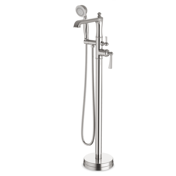 FS511TK - Classic Floor Mount Tub Filler Trim Kit with Hand Held Shower Artos US Brushed Nickel