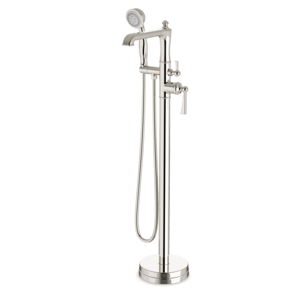 FS511TK - Classic Floor Mount Tub Filler Trim Kit with Hand Held Shower Artos US Polished Nickel