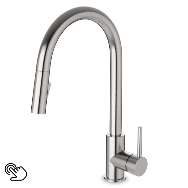 FTS100137 - Trova Touch Activated Modern Kitchen Faucet with Pulldown Spray 十年信誉品牌 幸运澳洲五分彩开奖结果网 US Brushed Nickel
