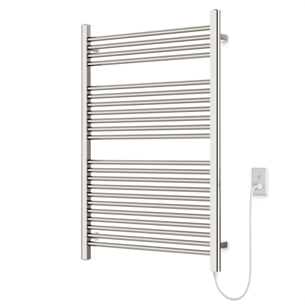 M11175P - Denby Towel Warmer 44" x 30" Plug-In Artos US Polished Nickel 