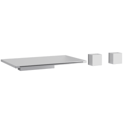 F402-9 - Milan 3-Hole Wall Mount Tub Filler Square Artos US Chrome