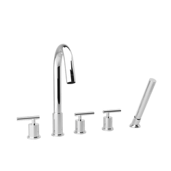 F502-10 - Opera 5-Hole Deck Mount Tub Filler Artos US Chrome