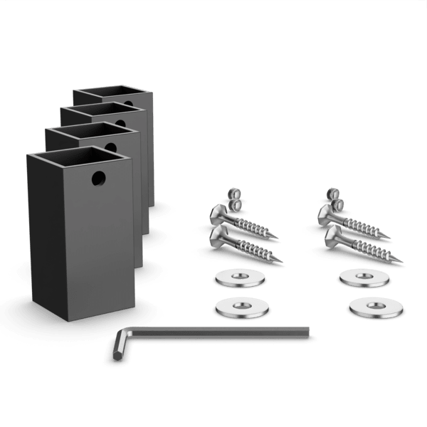 MH15 - Towel Dryer Mounting Brackets and Hardware Artos US Matte Black 