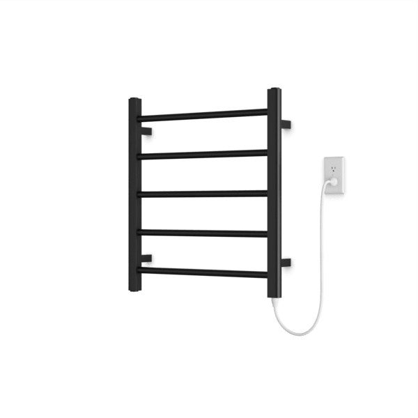 MR06560P - Ryton Towel Warmer 26" x 24" Plug-In Black Artos US Matte Black 