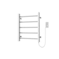 MR06560P - Ryton Towel Warmer 26" x 24" Plug-In Black Artos US Chrome 