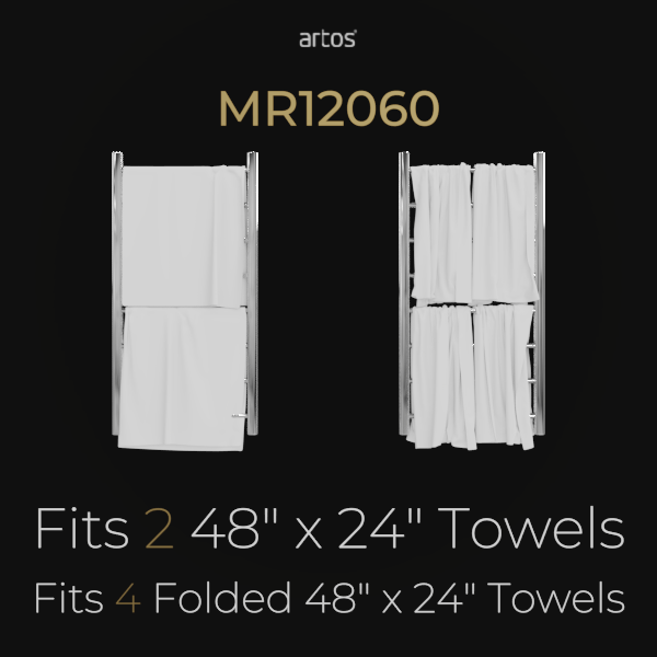 MR12060W -Ryton Towel Warmer 47" x 24" Hardwired Artos US