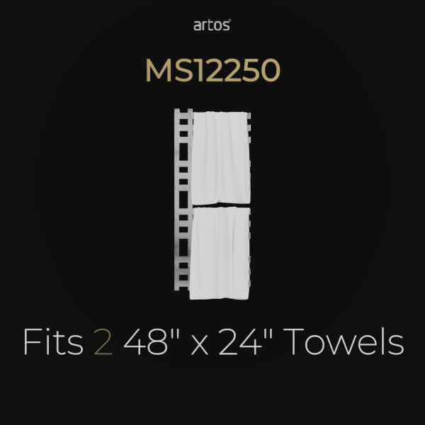 MS12250RW - Lioni Square 48" x 20" Hardwired Towel Dryer Artos US 