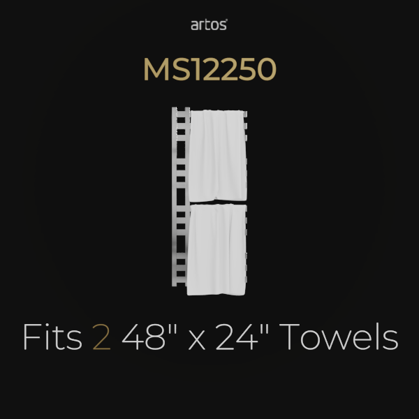 MS12250W -Lioni 48" x 20" Towel Warmer Hardwired Artos US