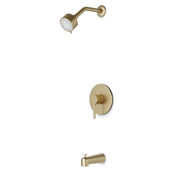 TS162 - Trova Round Pressure Balance Tub / Shower Trim Kit Artos US Satin Brass