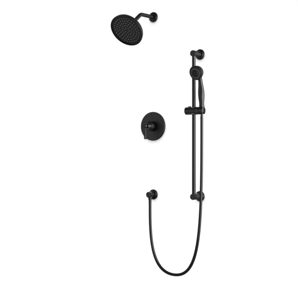 TS283 - Classic 2-Way Pressure Balance Shower Trim Kit with Hand Held Shower on Slide Bar with Separate Water Outlet Artos US