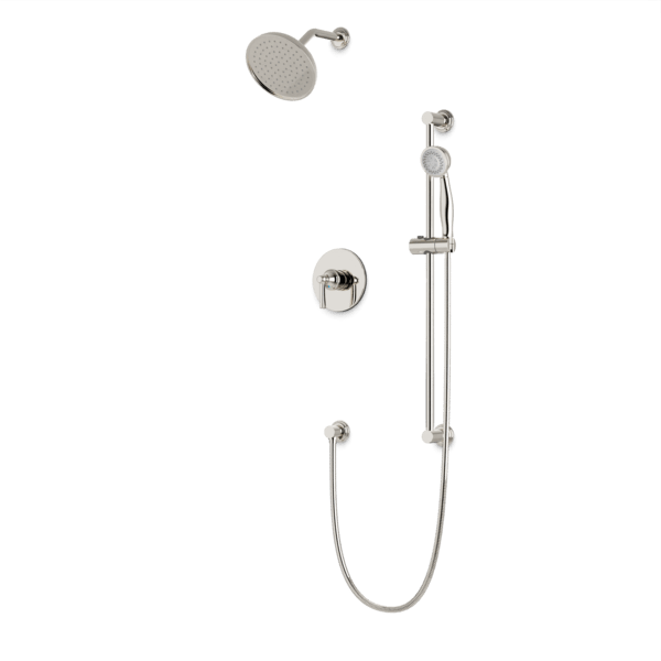 TS283 - Classic 2-Way Pressure Balance Shower Trim Kit with Hand Held Shower on Slide Bar with Separate Water Outlet Artos US