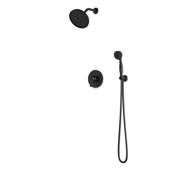 TS285 - Classic 2-Way Pressure Balance Shower Trim Kit with Hand Held Shower Artos US Matte Black 